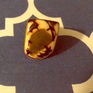 Custom costume jewelry. Green, shiny, and funky.